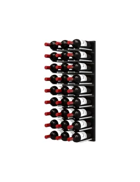 Ultra Wine Racks - Fusion Straight Wine Wall Black Acrylic (3 Foot)