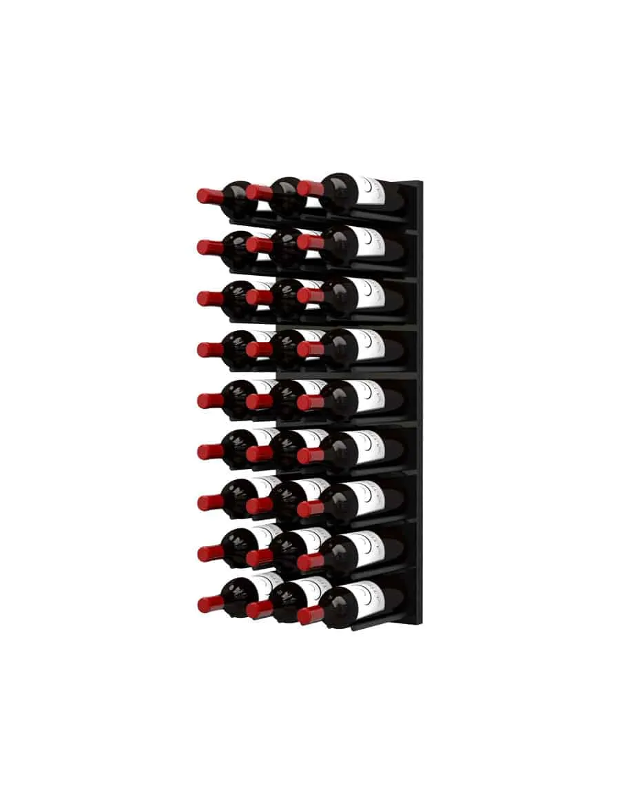 Ultra Wine Racks - Fusion Straight Wine Wall Black Acrylic (3 Foot)