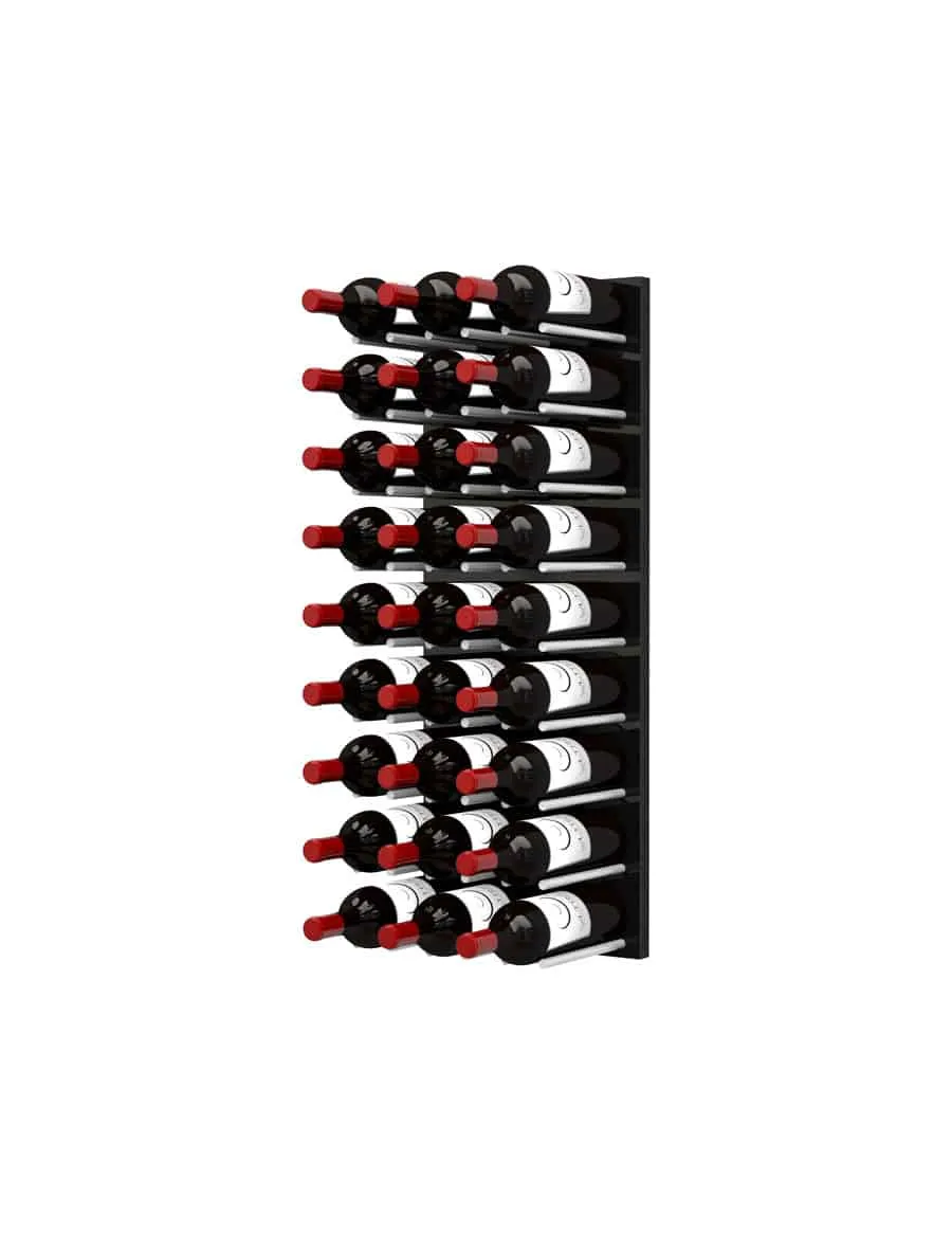 Ultra Wine Racks - Fusion Straight Wine Wall Black Acrylic (3 Foot)