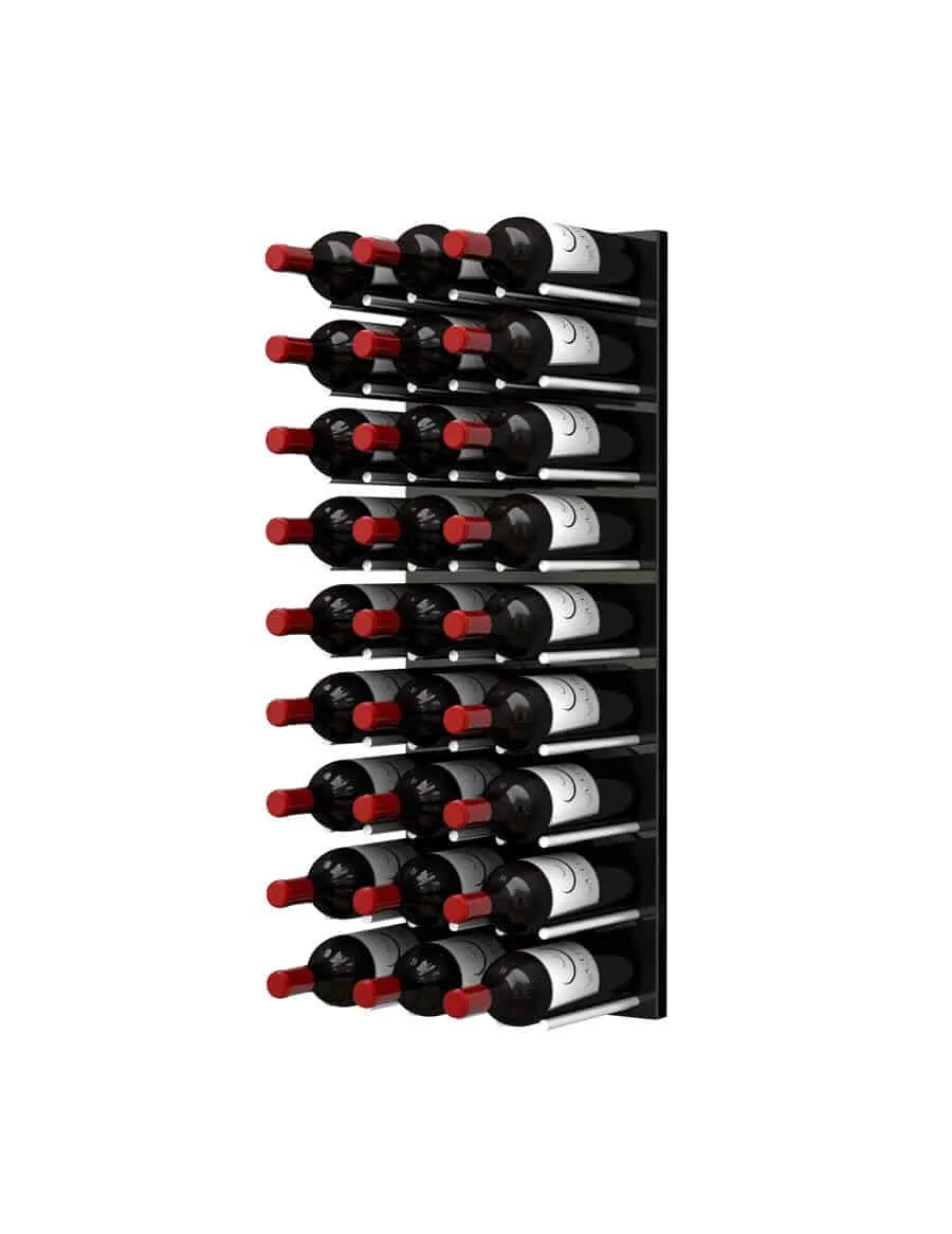 Ultra Wine Racks - Fusion Straight Wine Wall Black Acrylic (3 Foot)