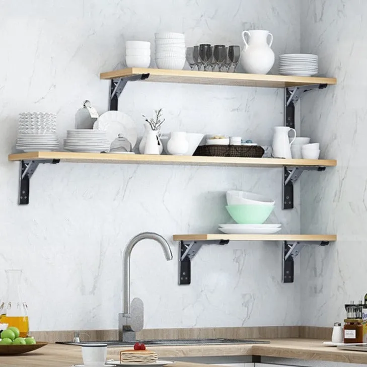 Wall-Mounted Foldable Shelf Organizer Bracket