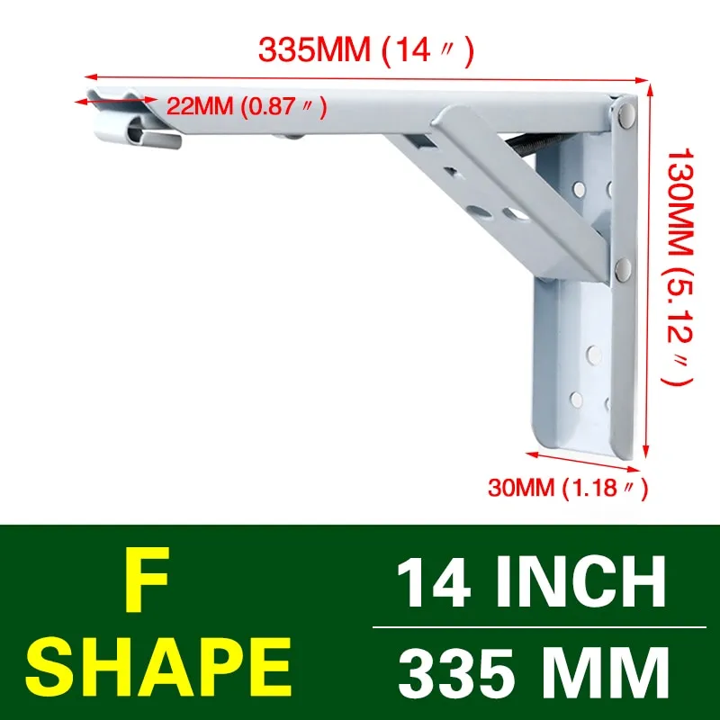 Wall-Mounted Foldable Shelf Organizer Bracket