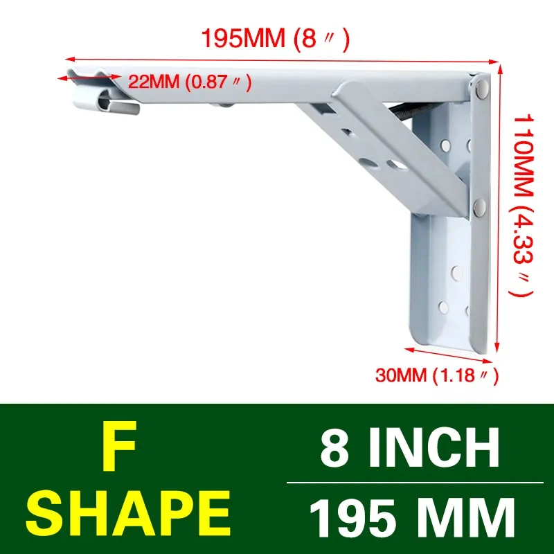 Wall-Mounted Foldable Shelf Organizer Bracket