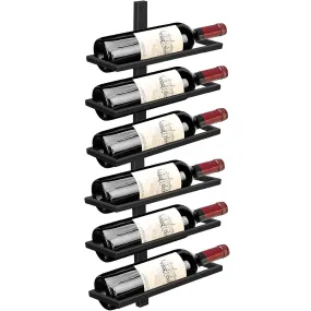 Wall Mounted Wine Bottle Rack Holder Organizer-6 Bottle