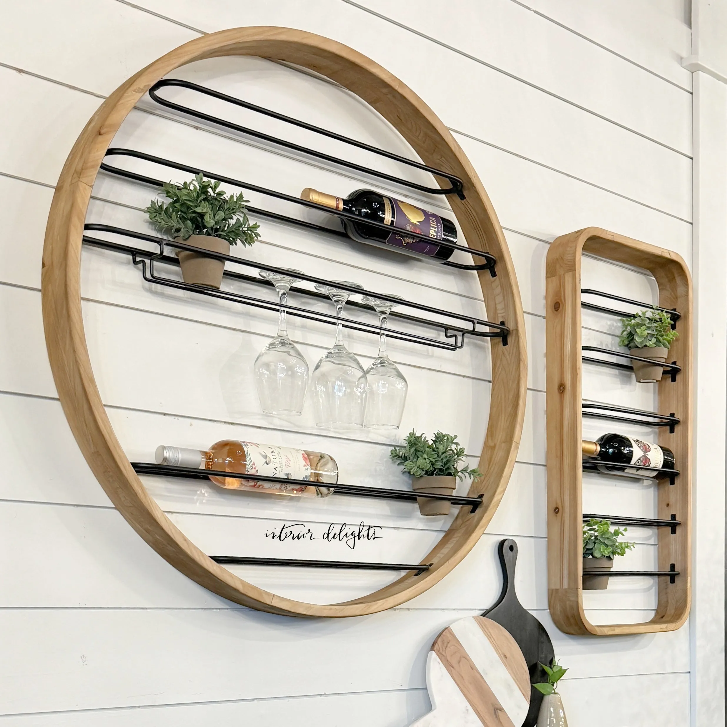 Wine Racks- 2 Styles- Circle or Rectangle